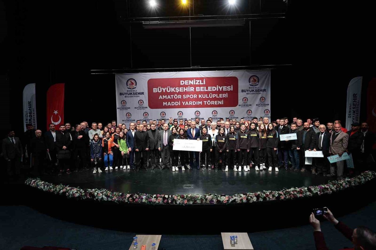 Denizli’de 191 amatör spor kulübüne 3.3 milyon TL’lik can suyu