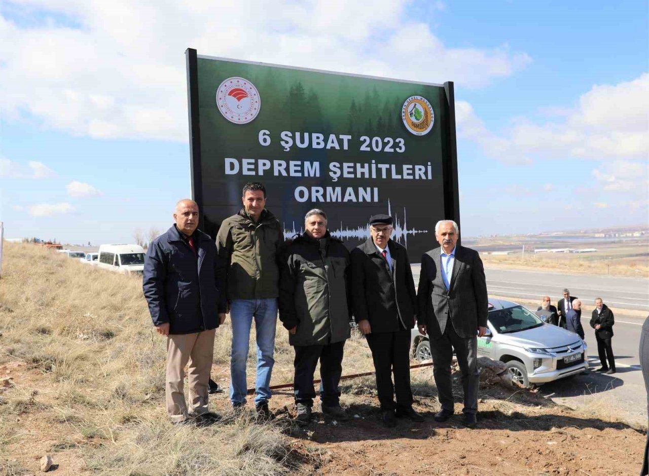 Depremzedeler için orman oluşturuldu