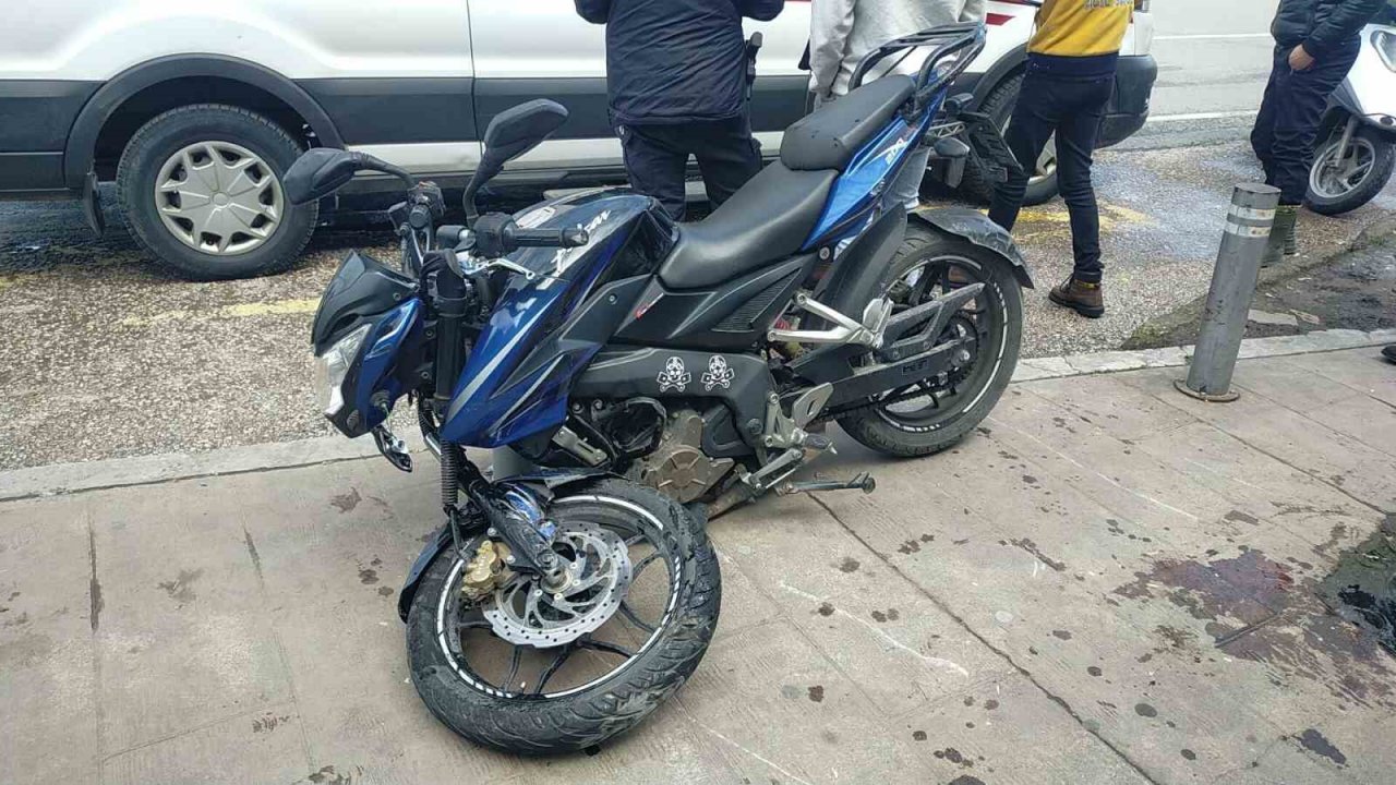 Ordu’da motosiklet sürücüsü kaza yaptı: 1 yaralı