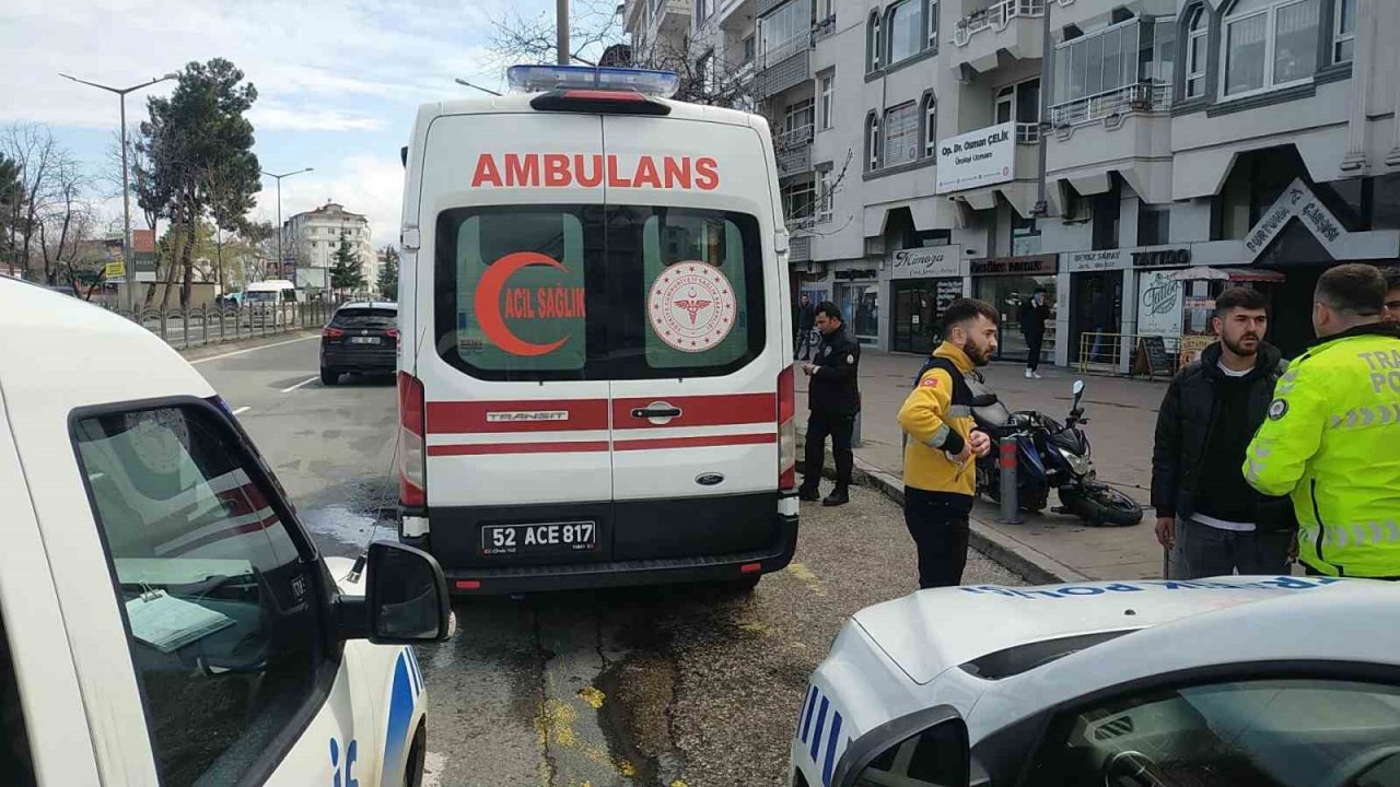 Ordu’da motosiklet sürücüsü kaza yaptı: 1 yaralı