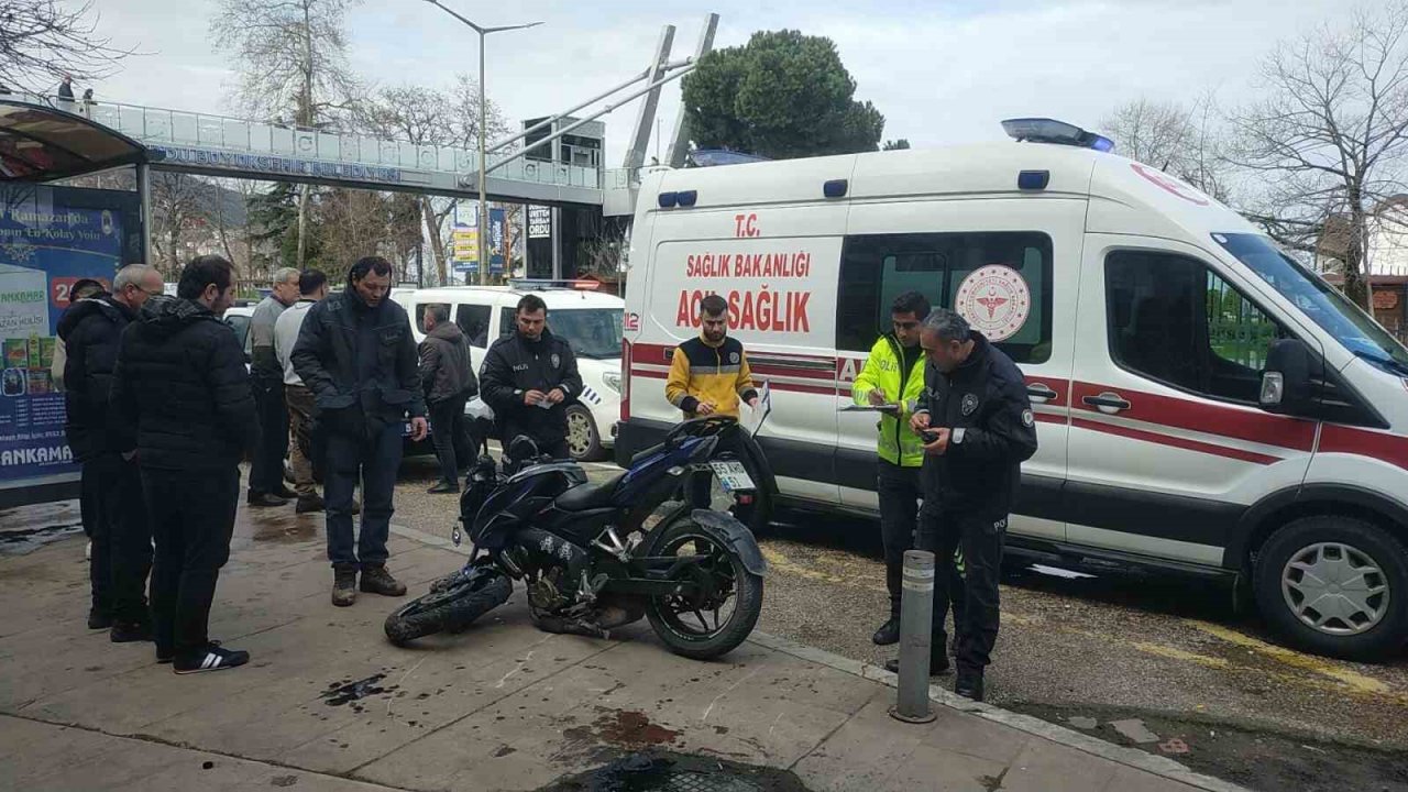 Ordu’da motosiklet sürücüsü kaza yaptı: 1 yaralı