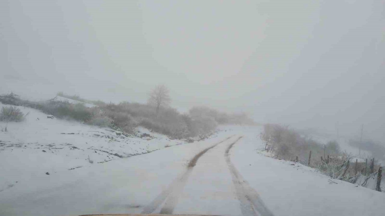 Ordu’nun yüksek kesimleri karla kaplandı