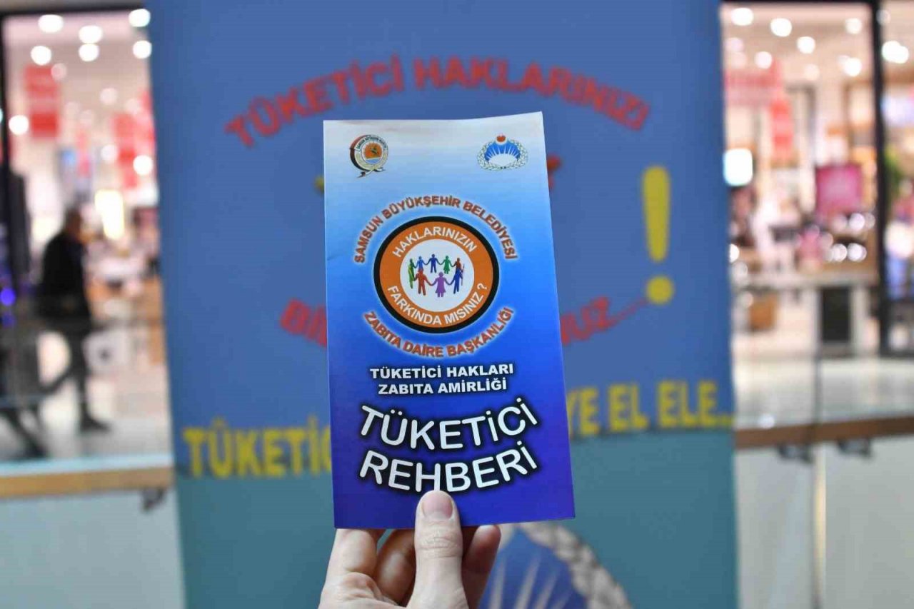 Samsun zabıtası tüketicileri bilgilendirdi