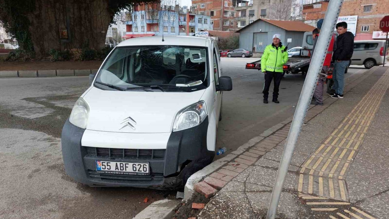 Samsun’da trafik kazası: 2 yaralı
