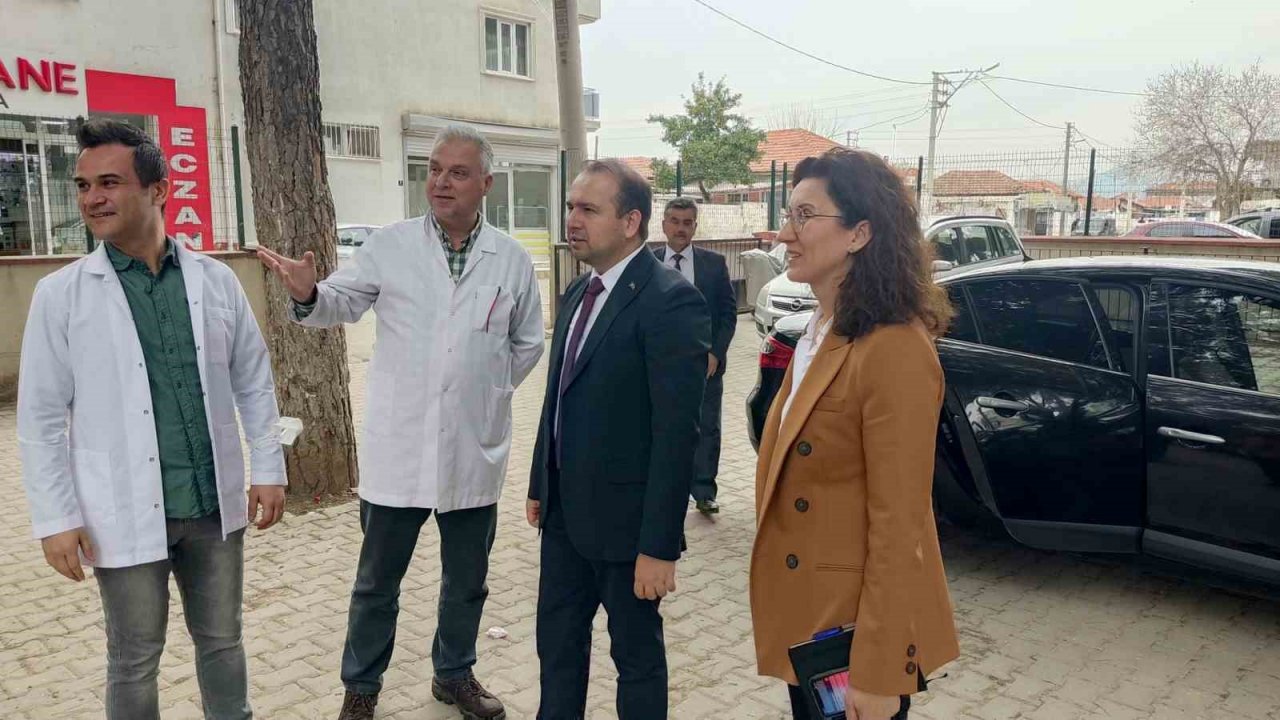 Aydın İl Sağlık Müdürü Şenkul İncirliova’daki sağlık çalışmalarını yerinde inceledi