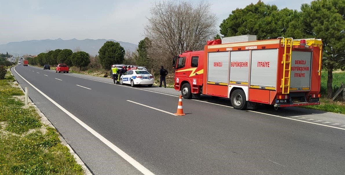 Kontrolden çıkan araç takla attı: 2 yaralı