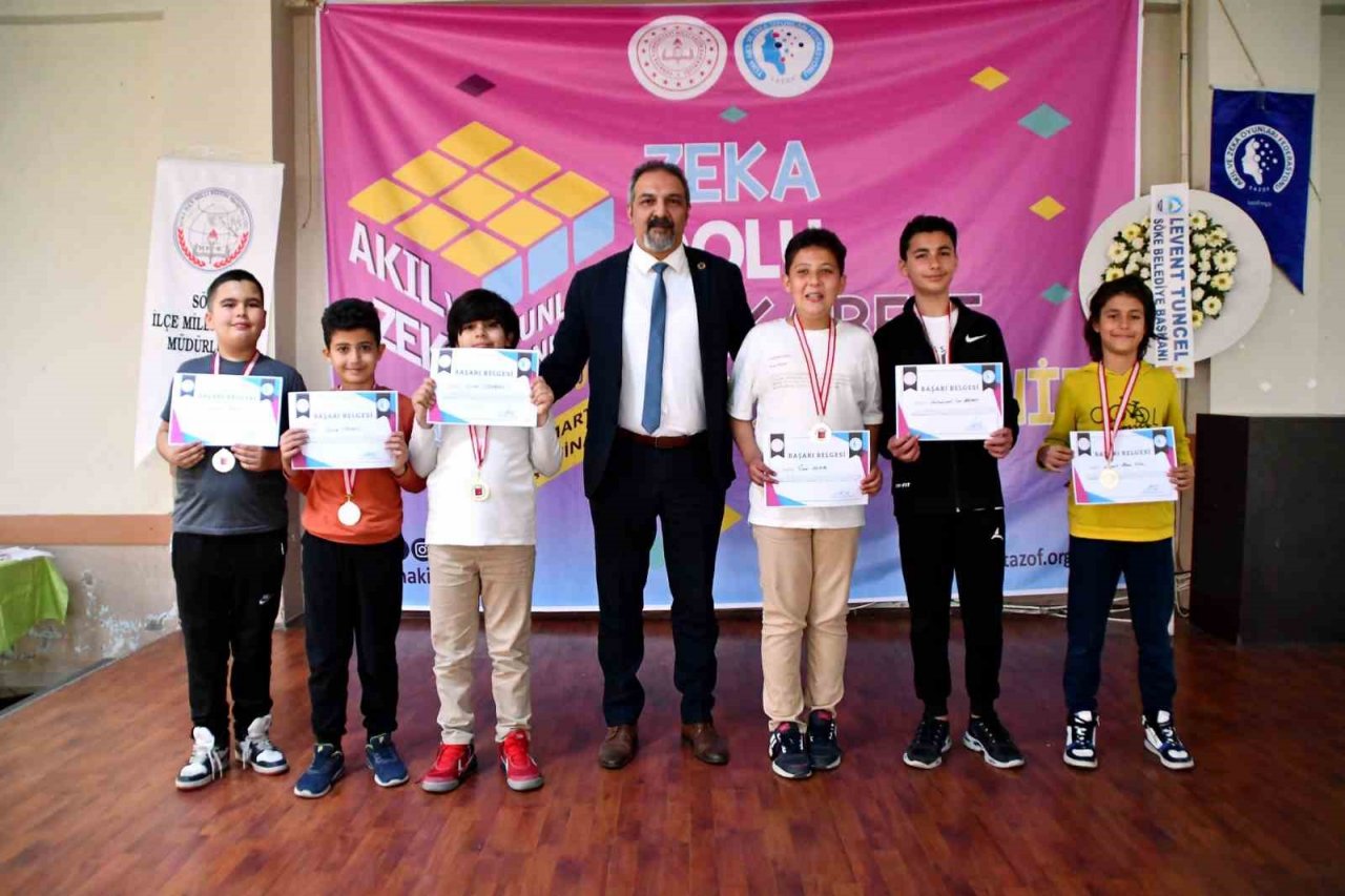 Söke’de akıl ve zeka oyunları ilçe turnuvası ödül töreni yapıldı
