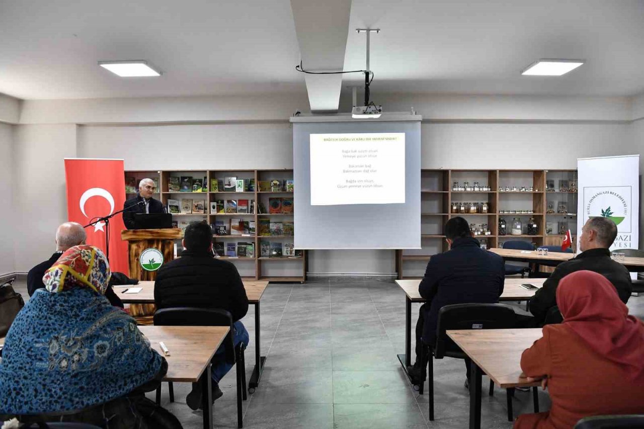 Osmangazi’de üzüm yetiştiriciliği anlatıldı