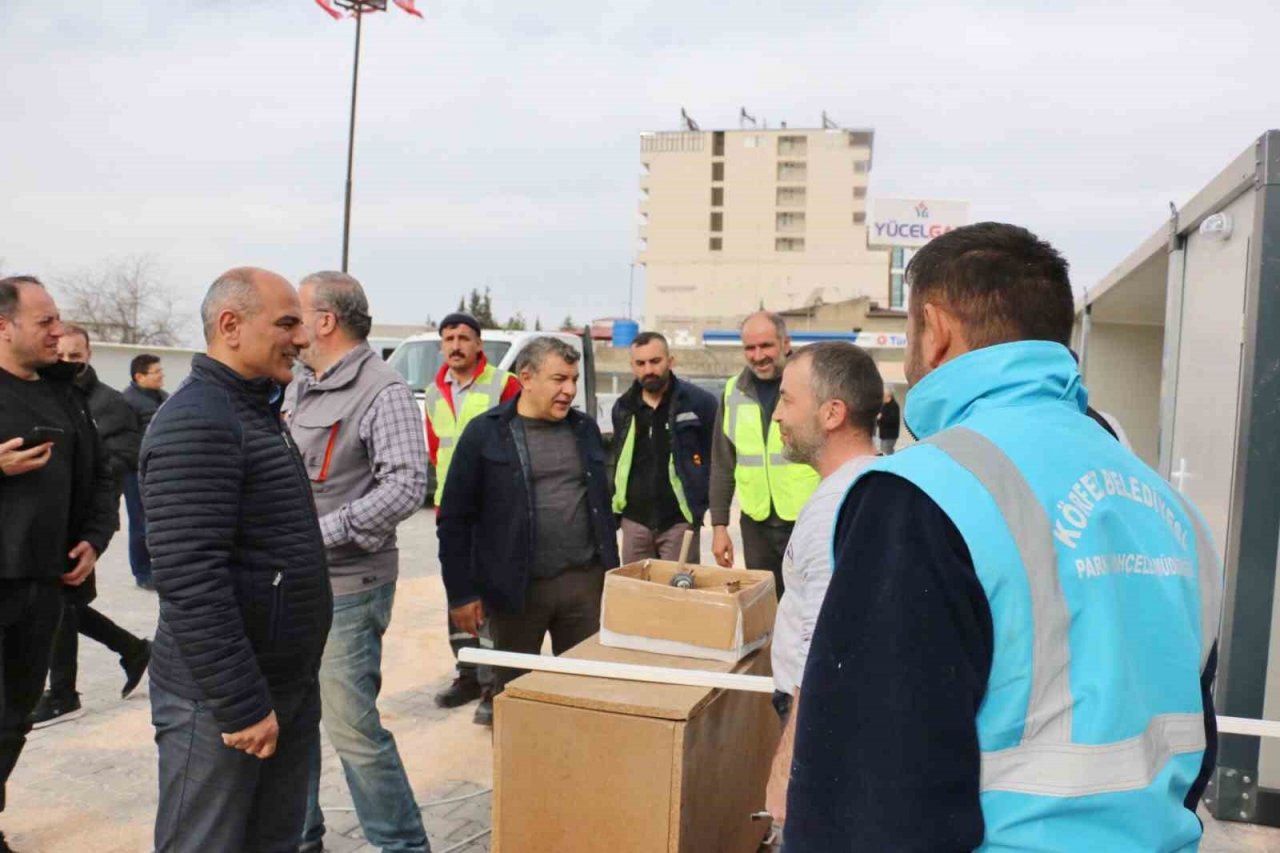 Pazarcık’a 30 konteynerden oluşacak ‘Kocaeli Çarşısı’ yapılıyor