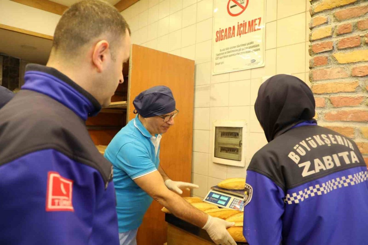 Zabıtalardan fırın ve marketlerde sıkı denetim