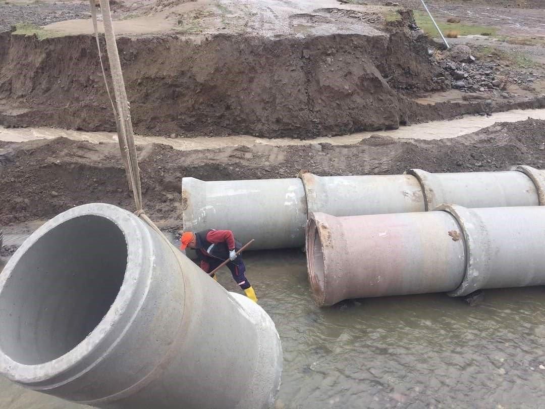 Tunceli’de selden zarar gören menfezler yenilendi