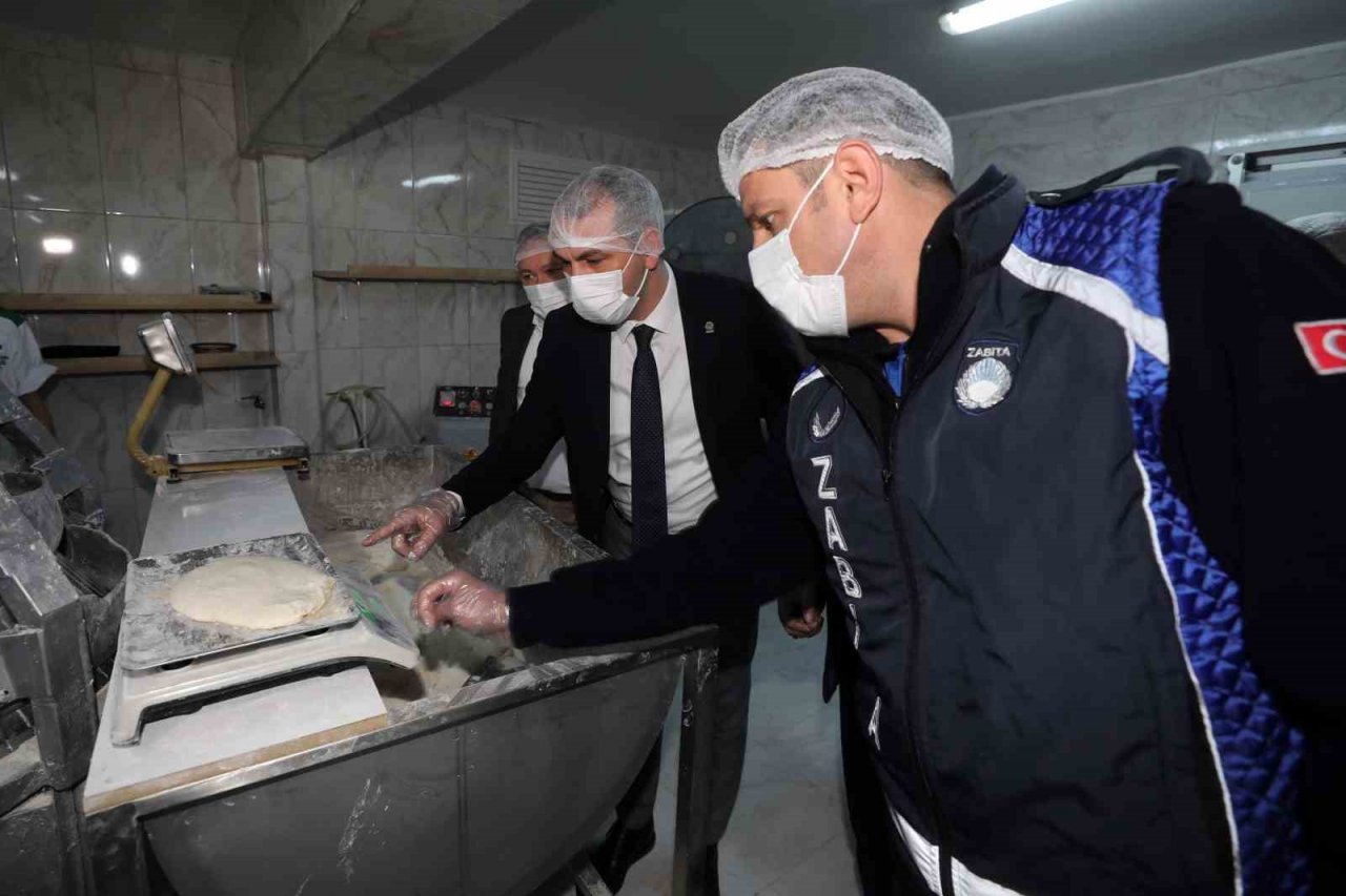 Yenimahalle Belediyesi zabıta ekipleri fırınları denetledi