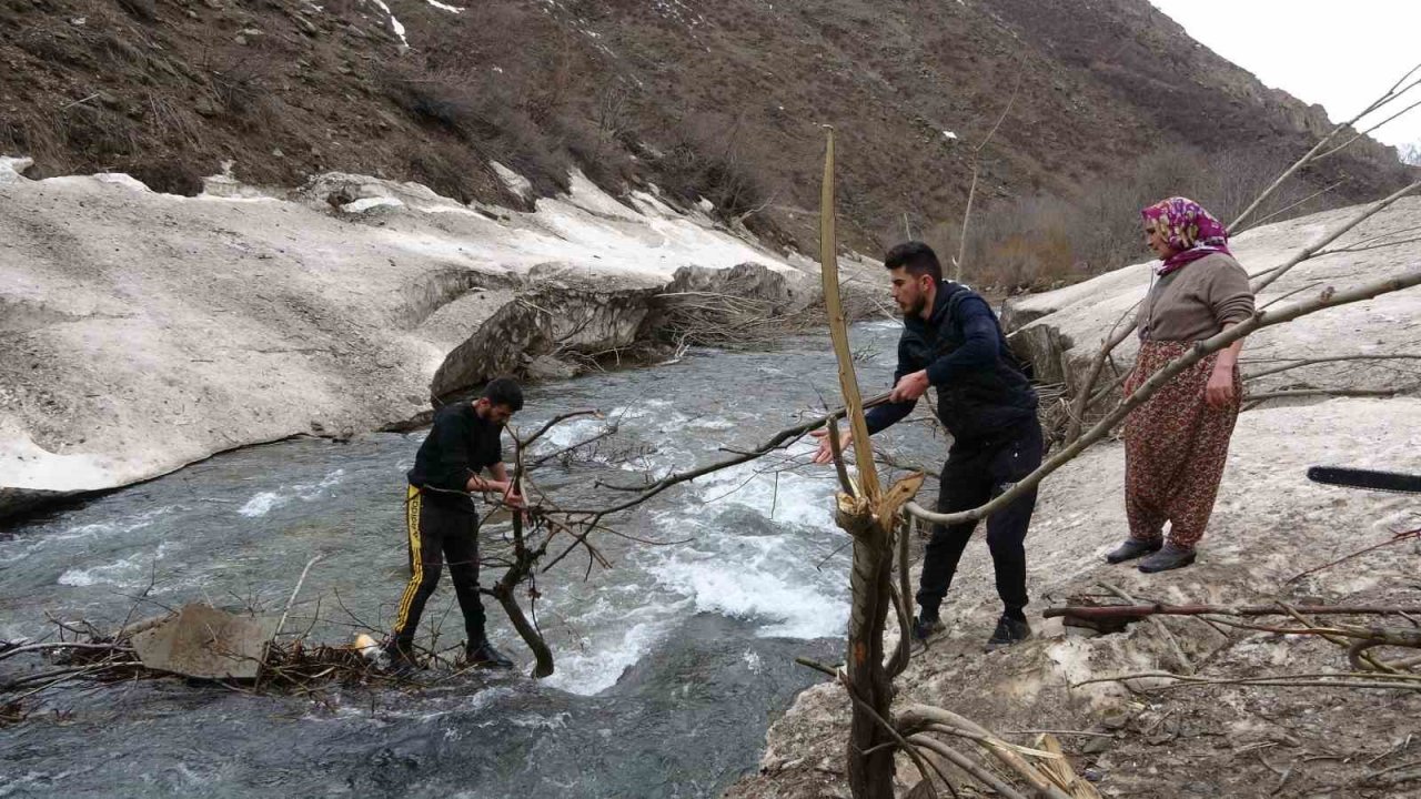 İnen çığın verdiği zarar bir ay sonra ortaya çıktı