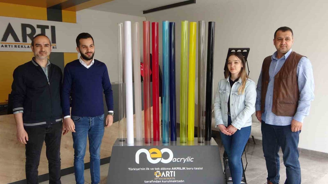 Üniversite-sanayi işbirliğinde Türkiye’de ilk kez üretilen akrilik boru, sektördeki dışa bağımlılığı bitirecek
