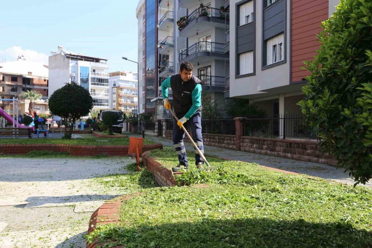 Efeler’in yeşil alanları temizleniyor
