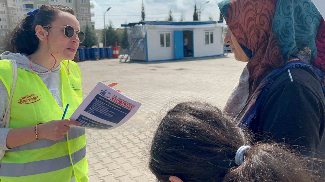 YKS ve LGS’ye hazırlanan depremzedelere eğitim konteynerleri
