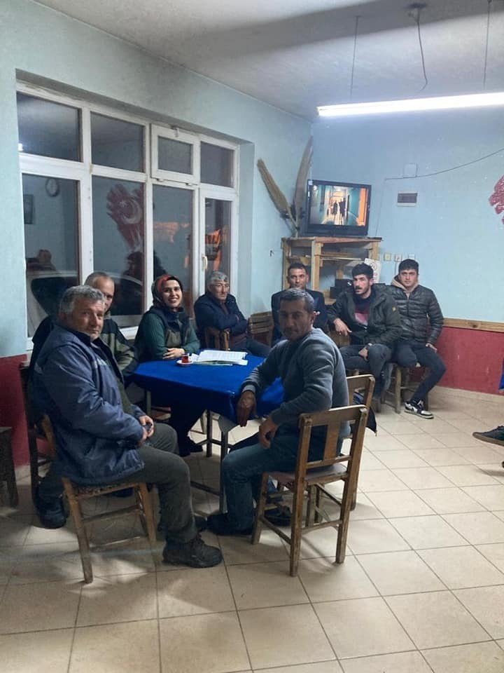 Köylülere saz yangınları ve usulsüz saz kesimiyle ilgili bilgilendirme yapıldı