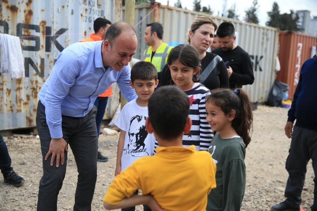 Başkan Örki deprem bölgesinde