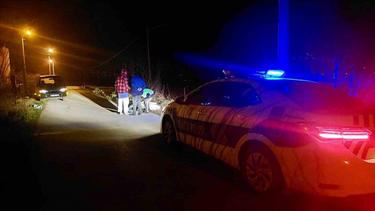 Metrelerce sürüklenen motosikletin sürücüsü ağır yaralandı