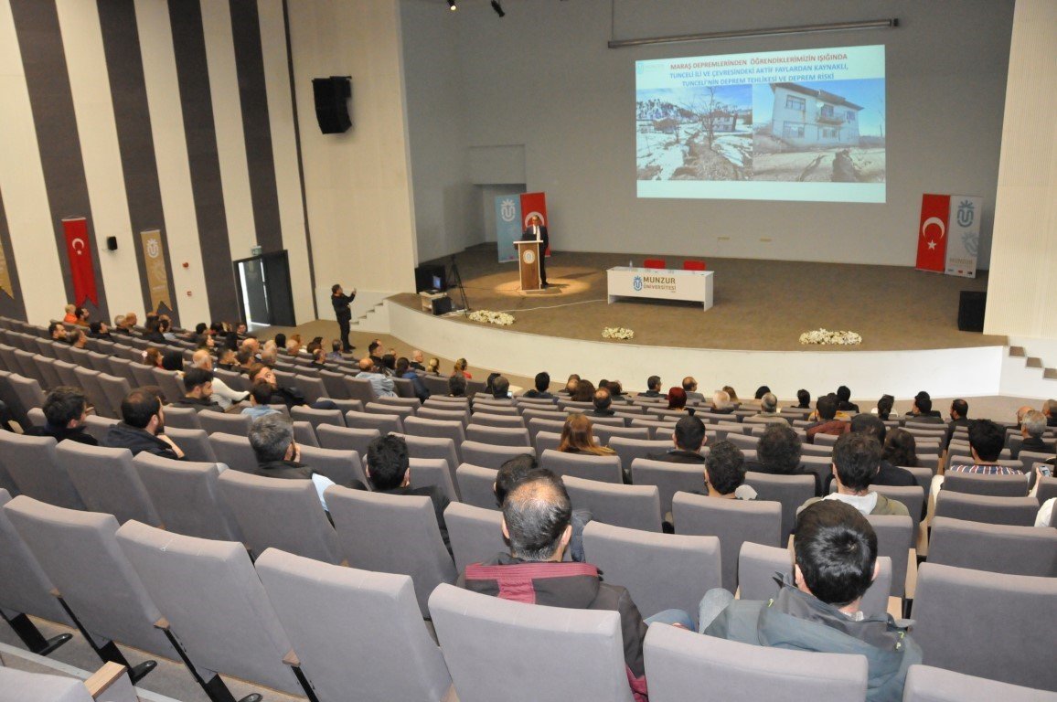 Tunceli’de deprem bilgilendirme konferansı