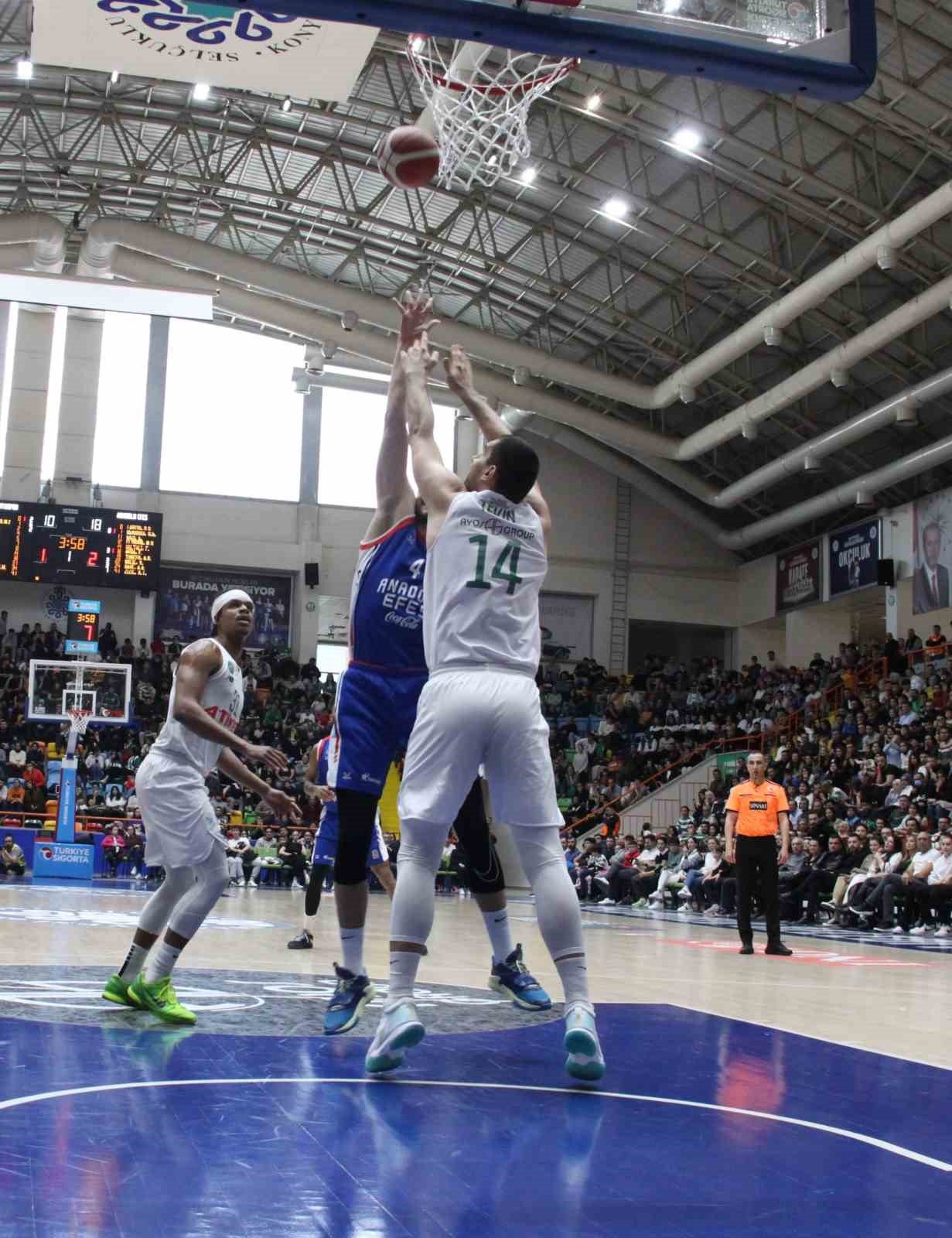 Basketbol Süper Ligi: Konyaspor: 83 - A.Efes: 99