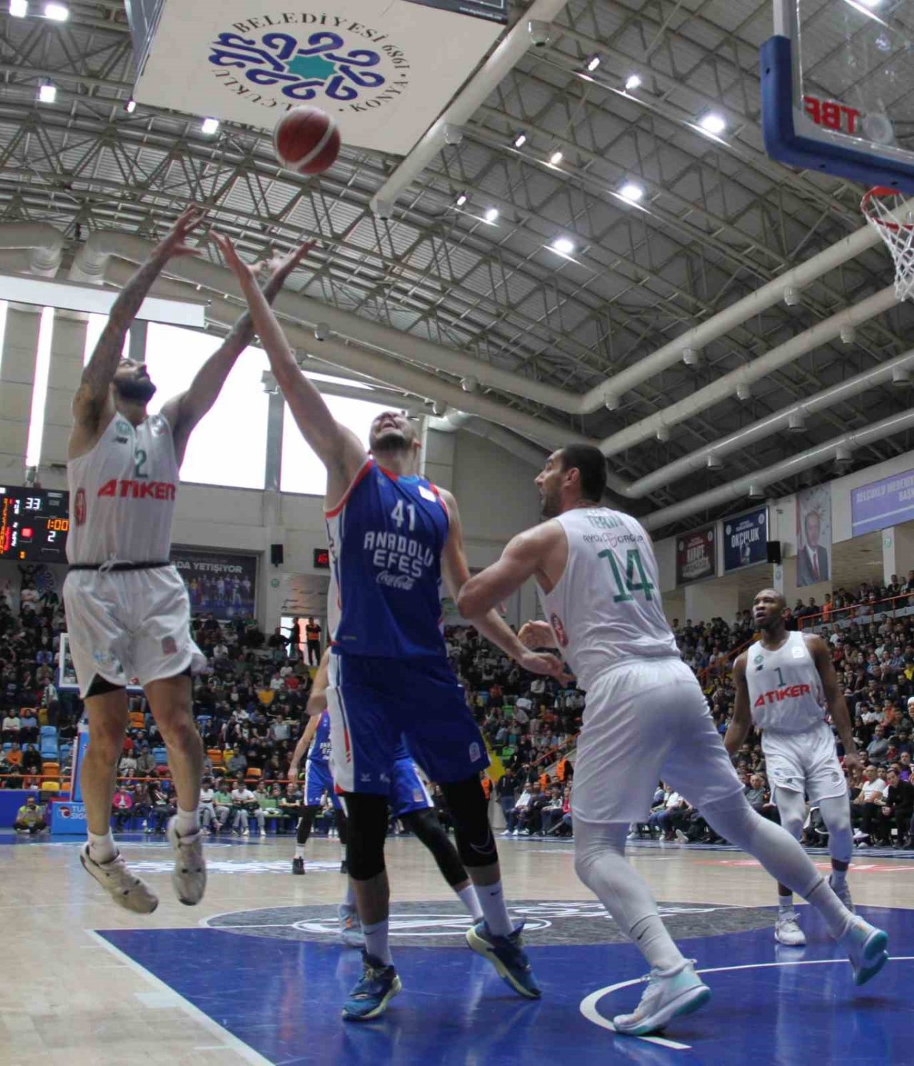 Basketbol Süper Ligi: Konyaspor: 83 - A.Efes: 99