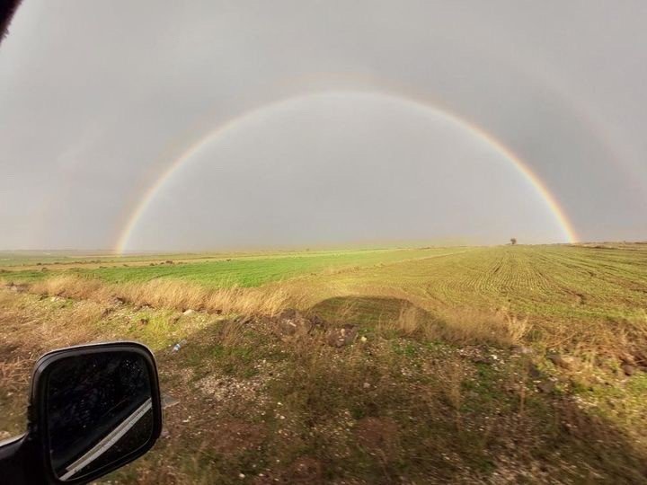Eskişehir’de gökkuşağı görsel şölen oluşturdu