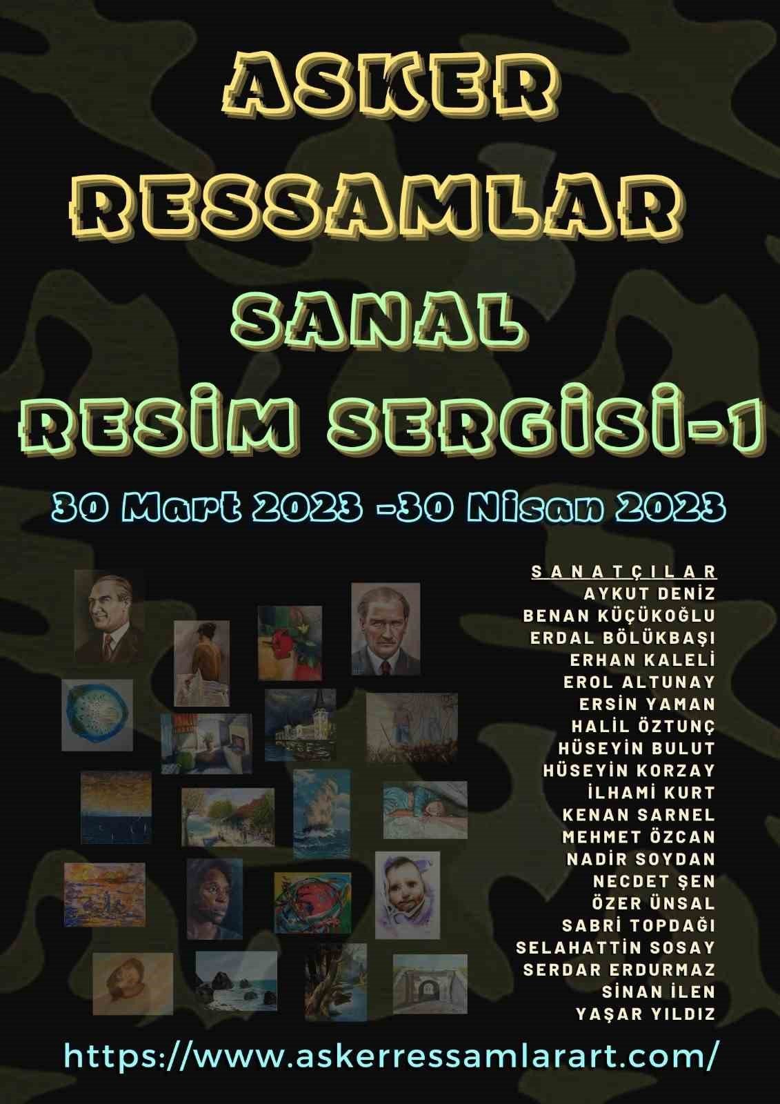 Asker ressamlardan sanal sergi