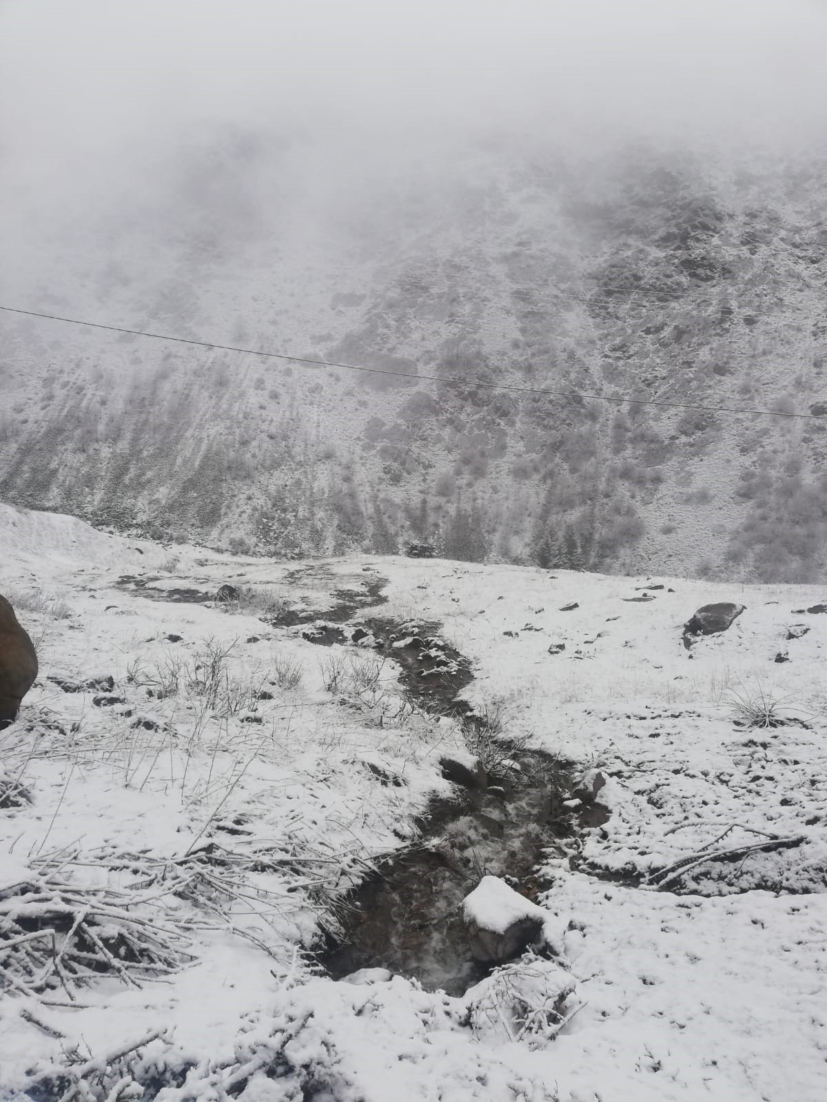 Anzer Yaylası’na bahar karı