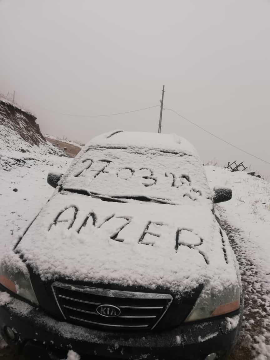 Anzer Yaylası’na bahar karı