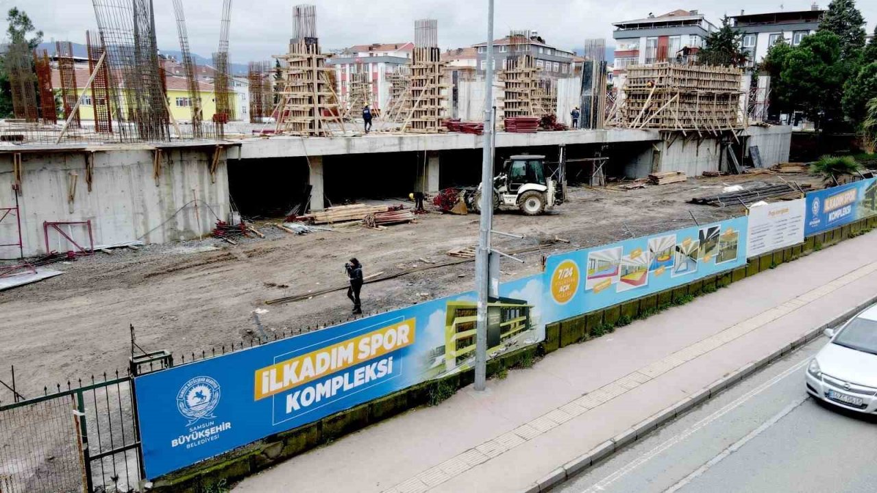 İlkadım Spor Kompleksi yükseliyor