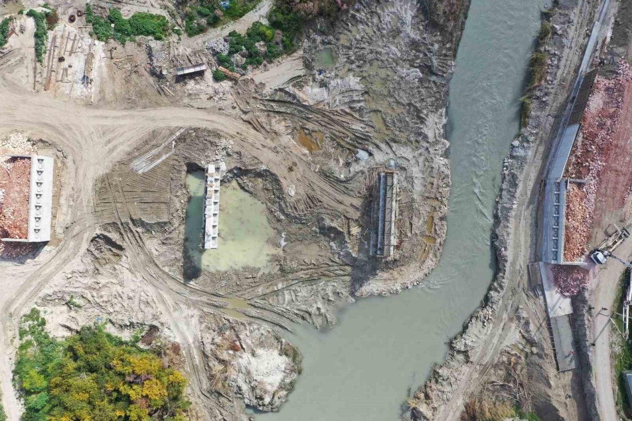 Patara Köprüsü yapım çalışmaları devam ediyor