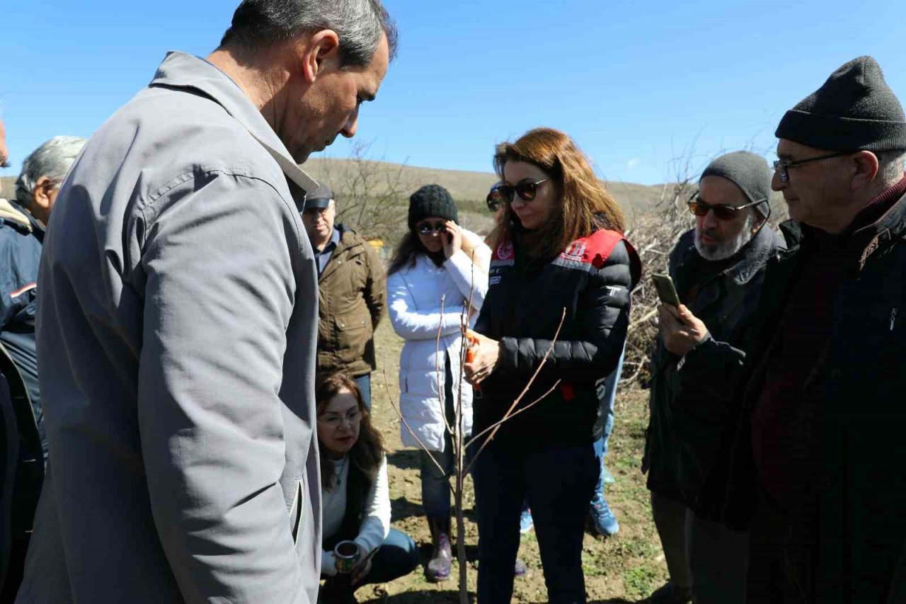 Eskişehir çiftçisine meyve ağaçlarında aşılama kursu