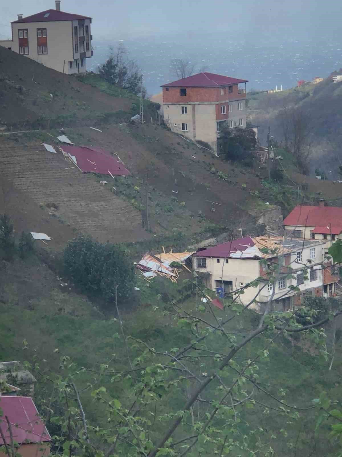 Trabzon’da şiddetli fırtına