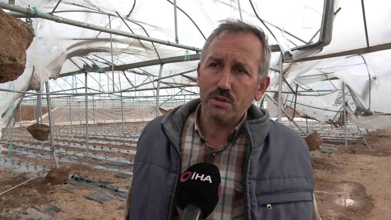 Amasya’da fırtına seraları ve pazarı vurdu