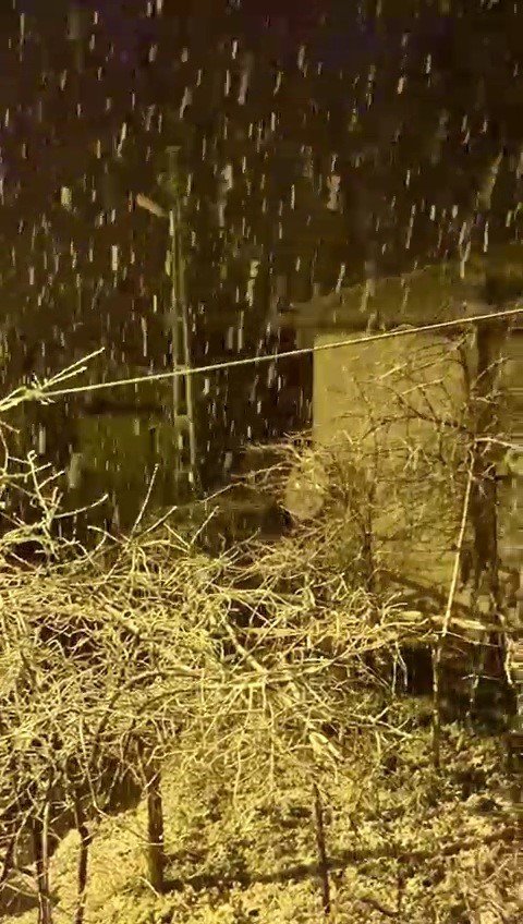 Karabük’te kar yağışı etkili oldu