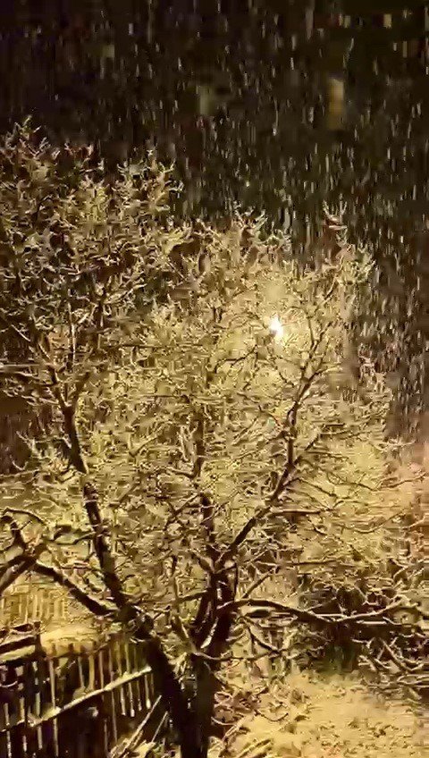 Karabük’te kar yağışı etkili oldu