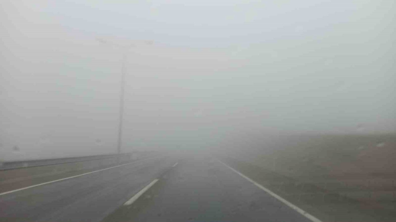 Siirt’te etkili olan sis görüş mesafesini 10 metreye kadar düşürdü