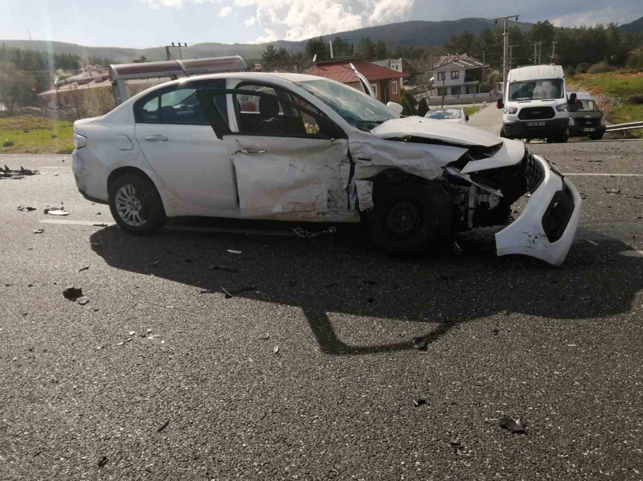 Kızılağaç kavşağında kaza: 4 yaralı