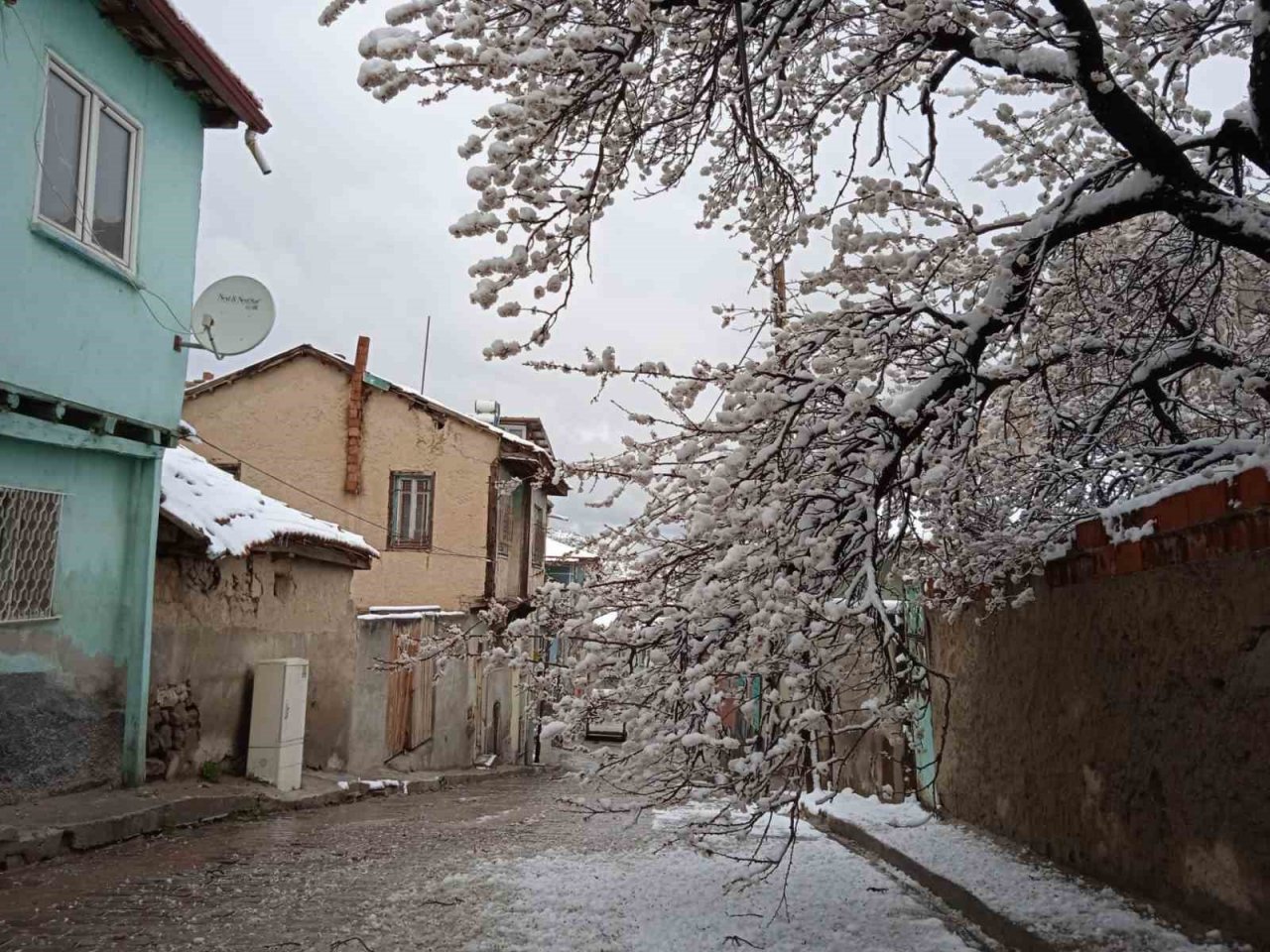 Afyonkarahisar’da mart ayında yağan kar ‘şaşırtmadı’