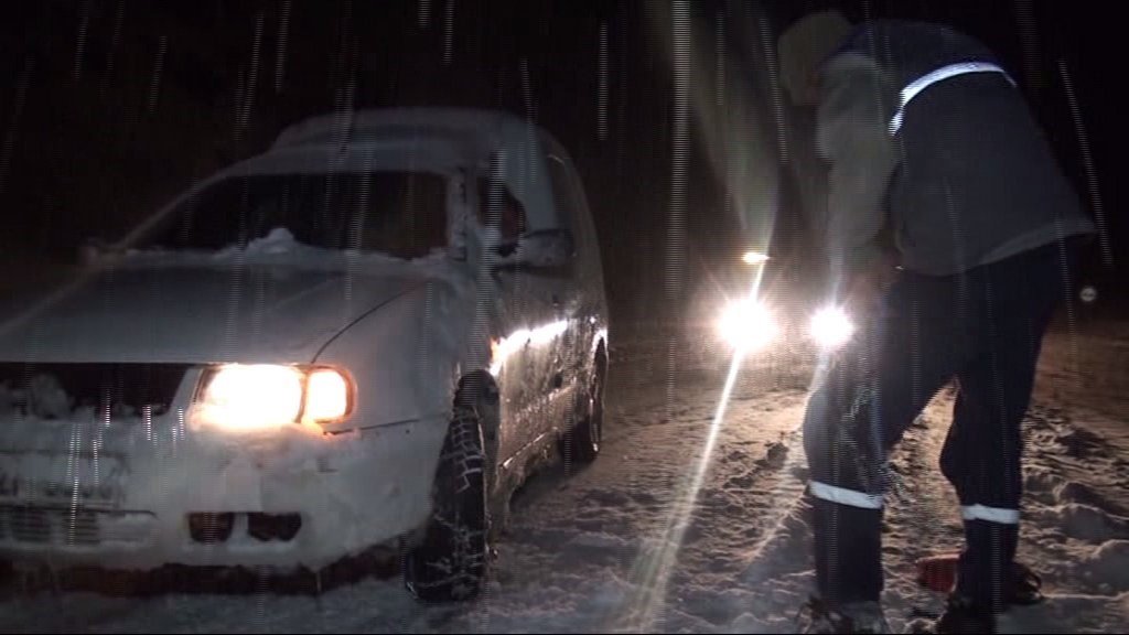 Antalya-Konya karayolunda kar yağışı başladı