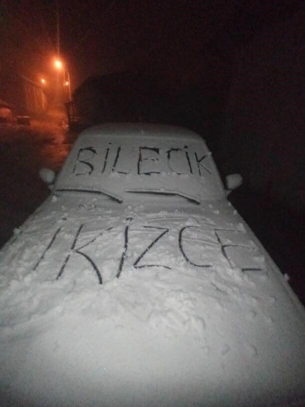 Bilecik’te mart ayında kar yağışı