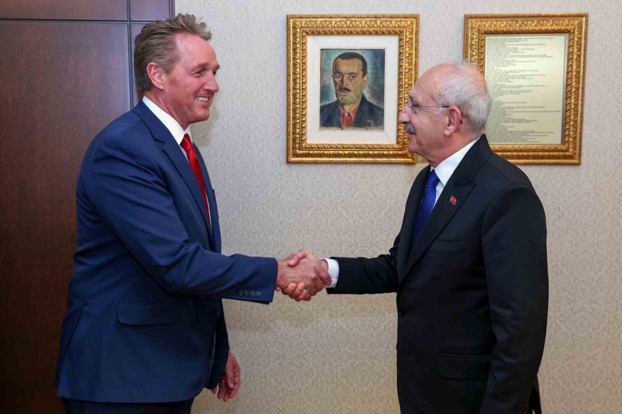 CHP lideri Kılıçdaroğlu, ABD Büyükelçisi Flake’i kabul etti