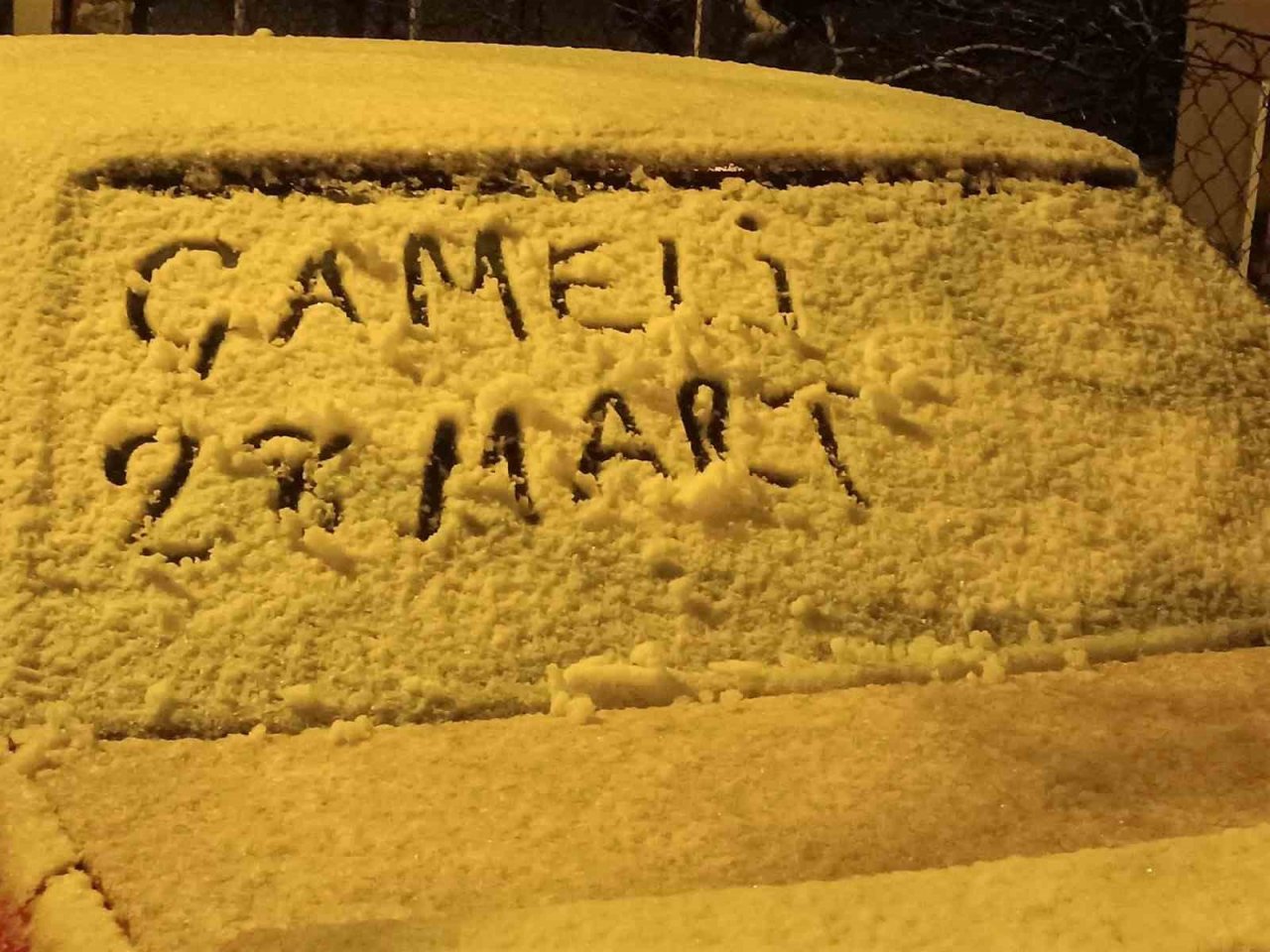 Denizli’ye Mart sonunda kar sürprizi