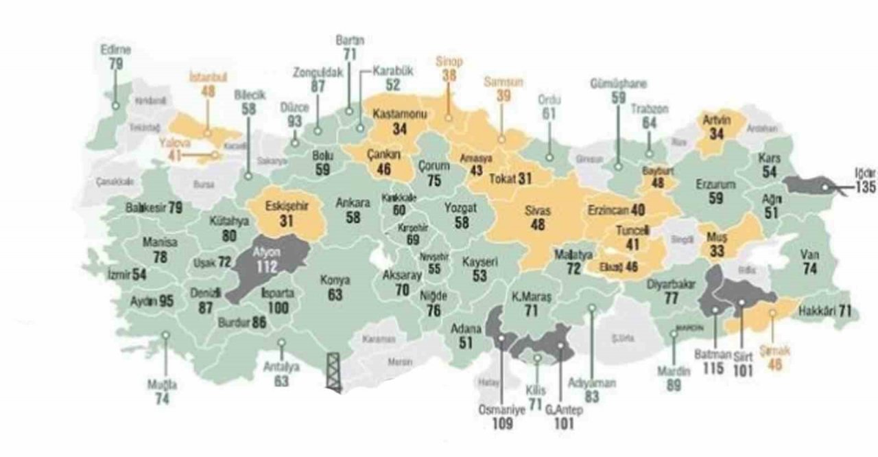 Erzincan’ın havası temiz