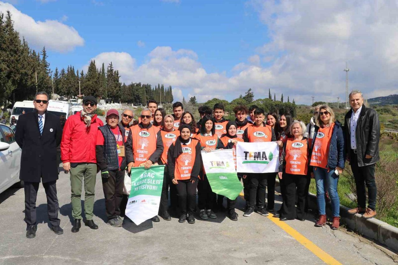 Söke’de fidanlar toprakla buluşturdu