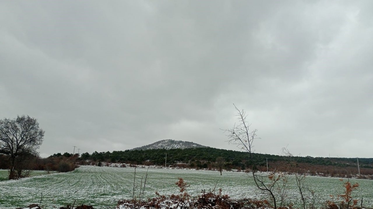 Kar yağışı doğada güzel görüntüler oluşturdu