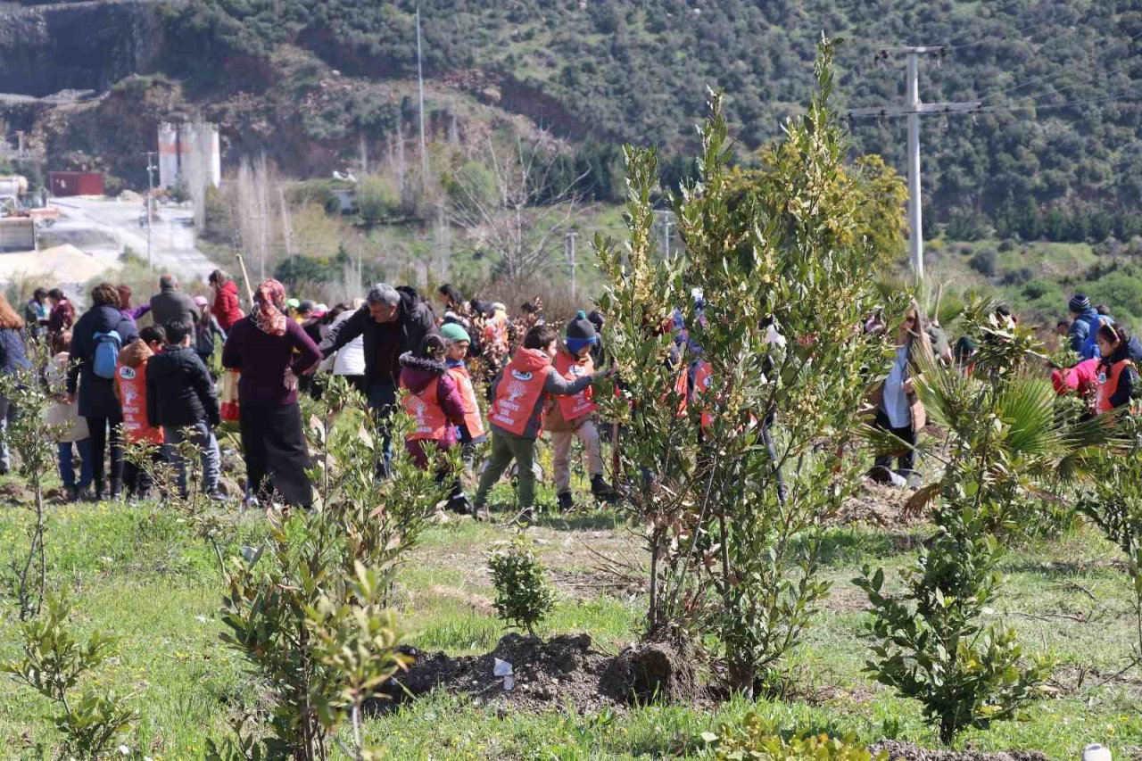 Söke’de fidanlar toprakla buluşturdu
