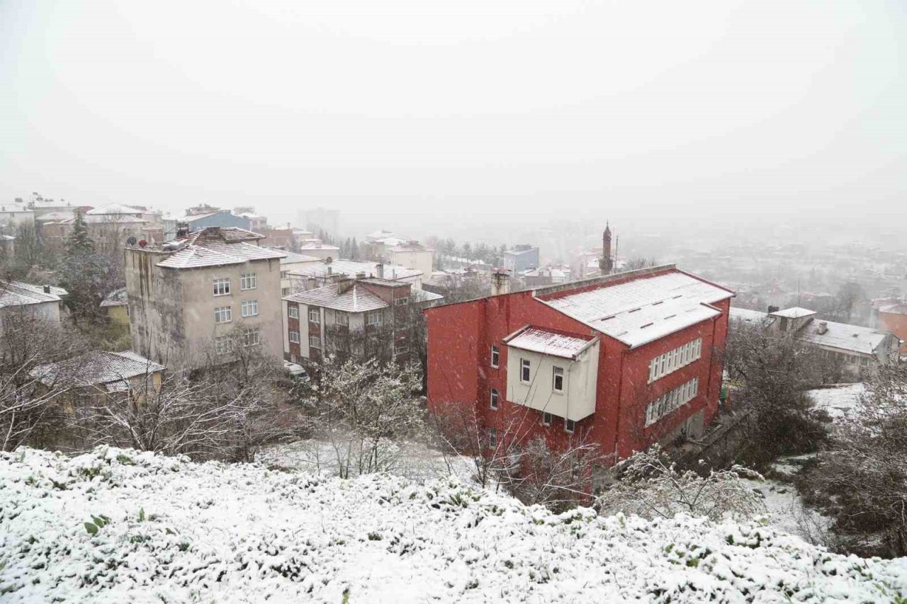 Mart kapıdan baktırdı: Kavak beyaza büründü