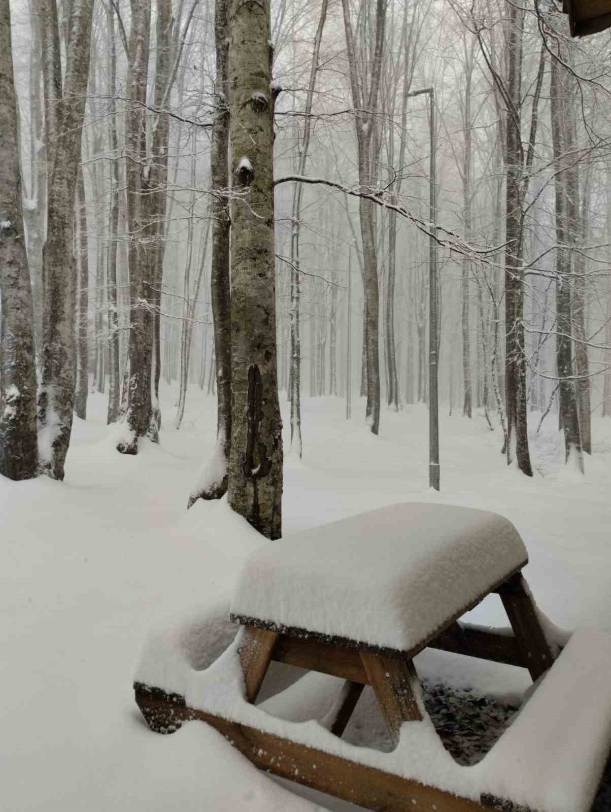 Bahar ayında Kocaeli beyaza büründü, kar kalınlığı 30 santimi aştı